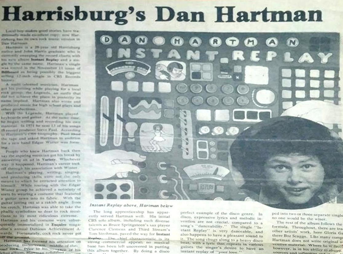 Harrisburgs Dan Hartman
